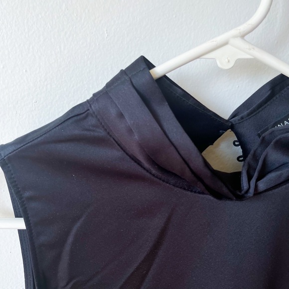 Black Satin Dynamite Tank Top Size M - Picture 4 of 6